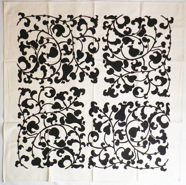画像2: 洋からくさ 黒 100cm  (2)