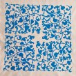 画像4: 洋からくさ　青100cm　（arabesque  blue  cotton) (4)