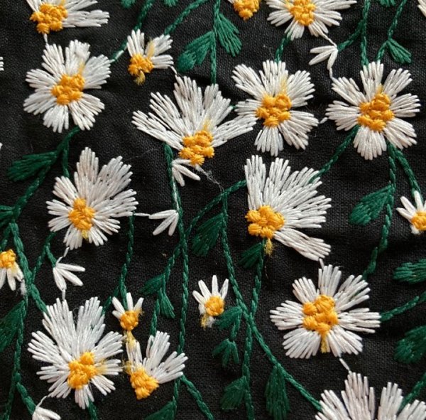 画像4: トートバッグマーガレット刺繍  (4)