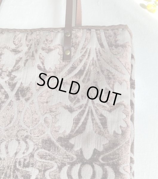 画像2: トートバッグ アールヌーボー茶 モリス (2)