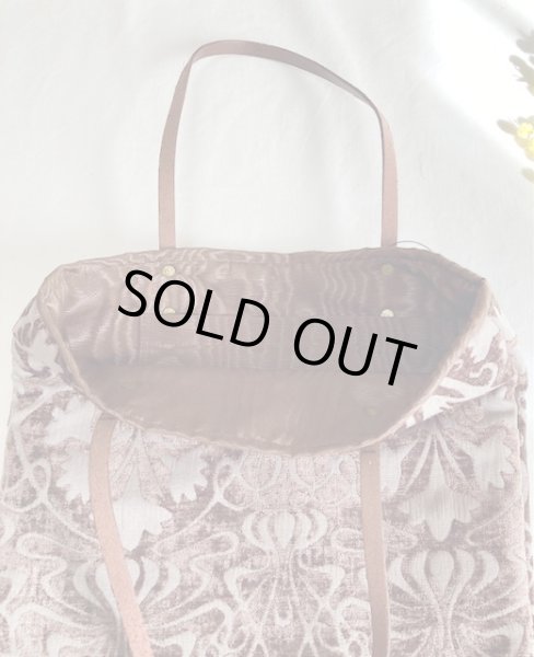 画像3: トートバッグ アールヌーボー茶 モリス (3)